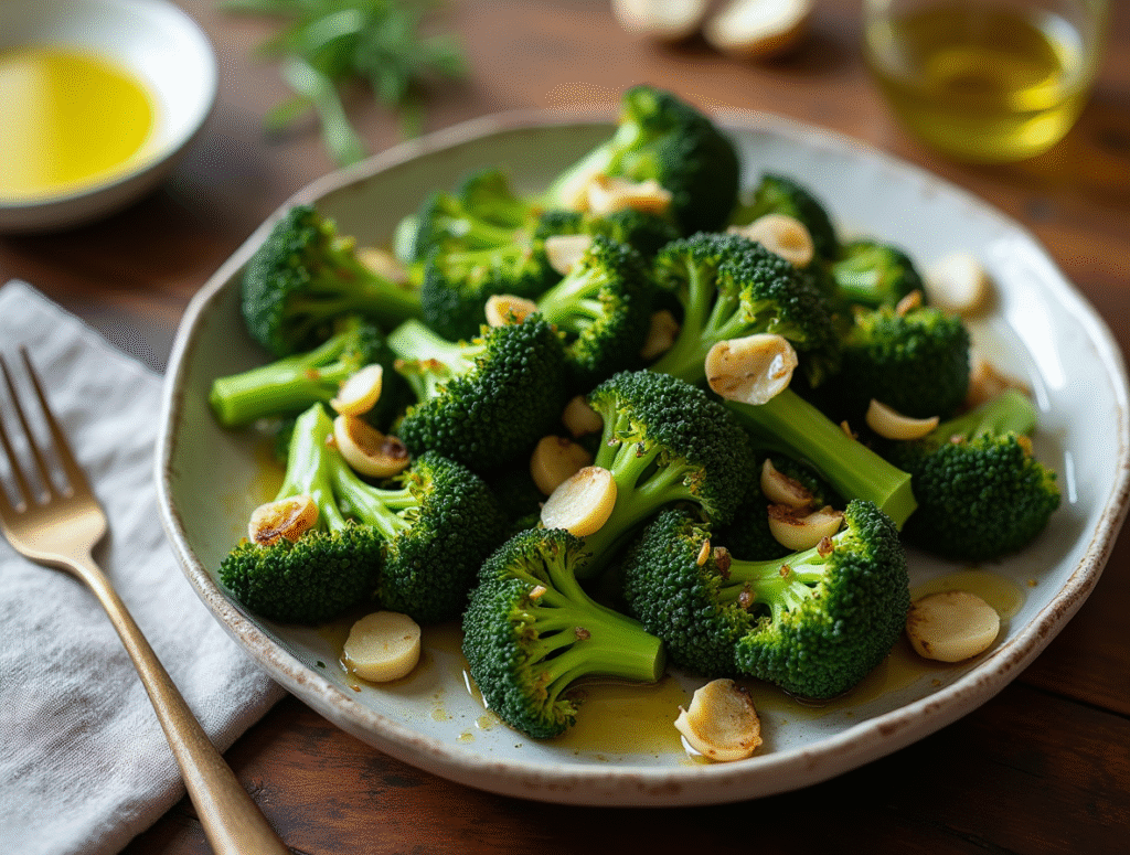 Pasta con brócoli cremoso