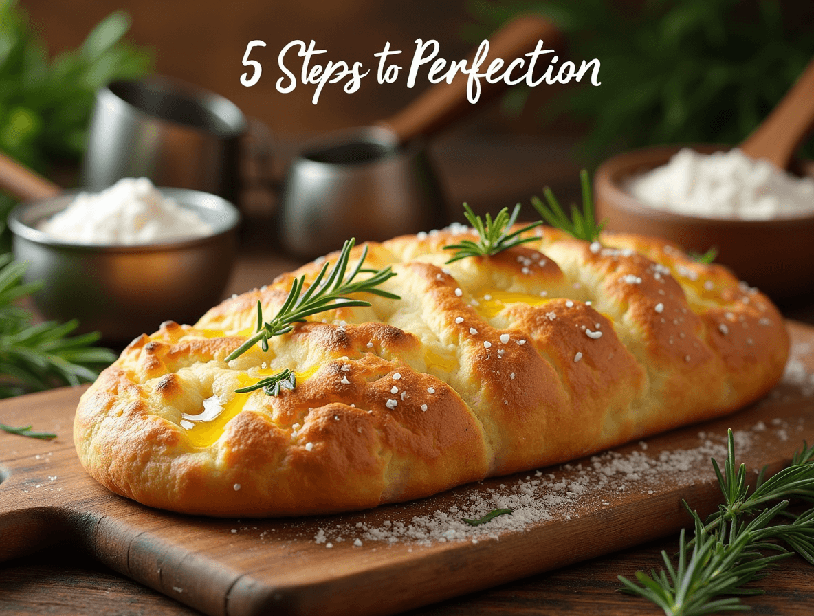 Focaccia Recetas: Cómo Hornear Pan Perfecto en 5 Pasos