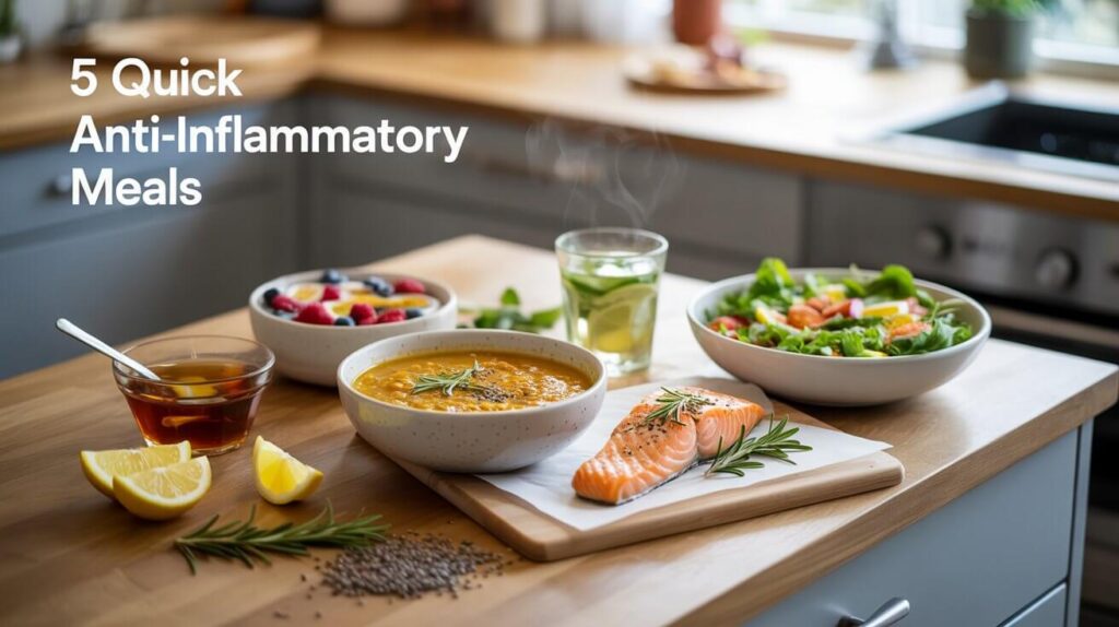 Recetas antiinflamatorias: 5 comidas rápidas que sanan