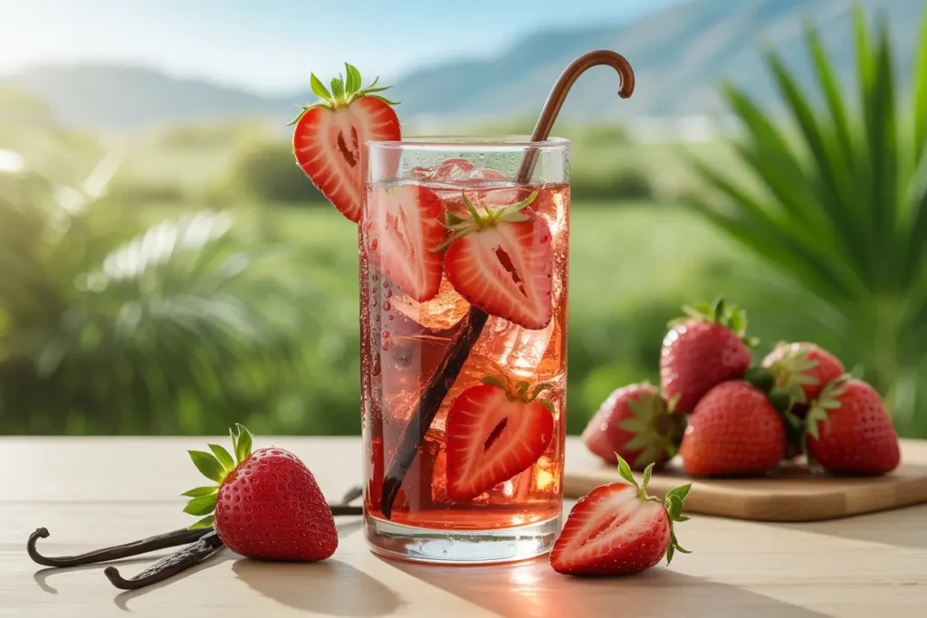 Té Helado Refrescante de Vainilla y Fresa: 5 Pasos Fáciles