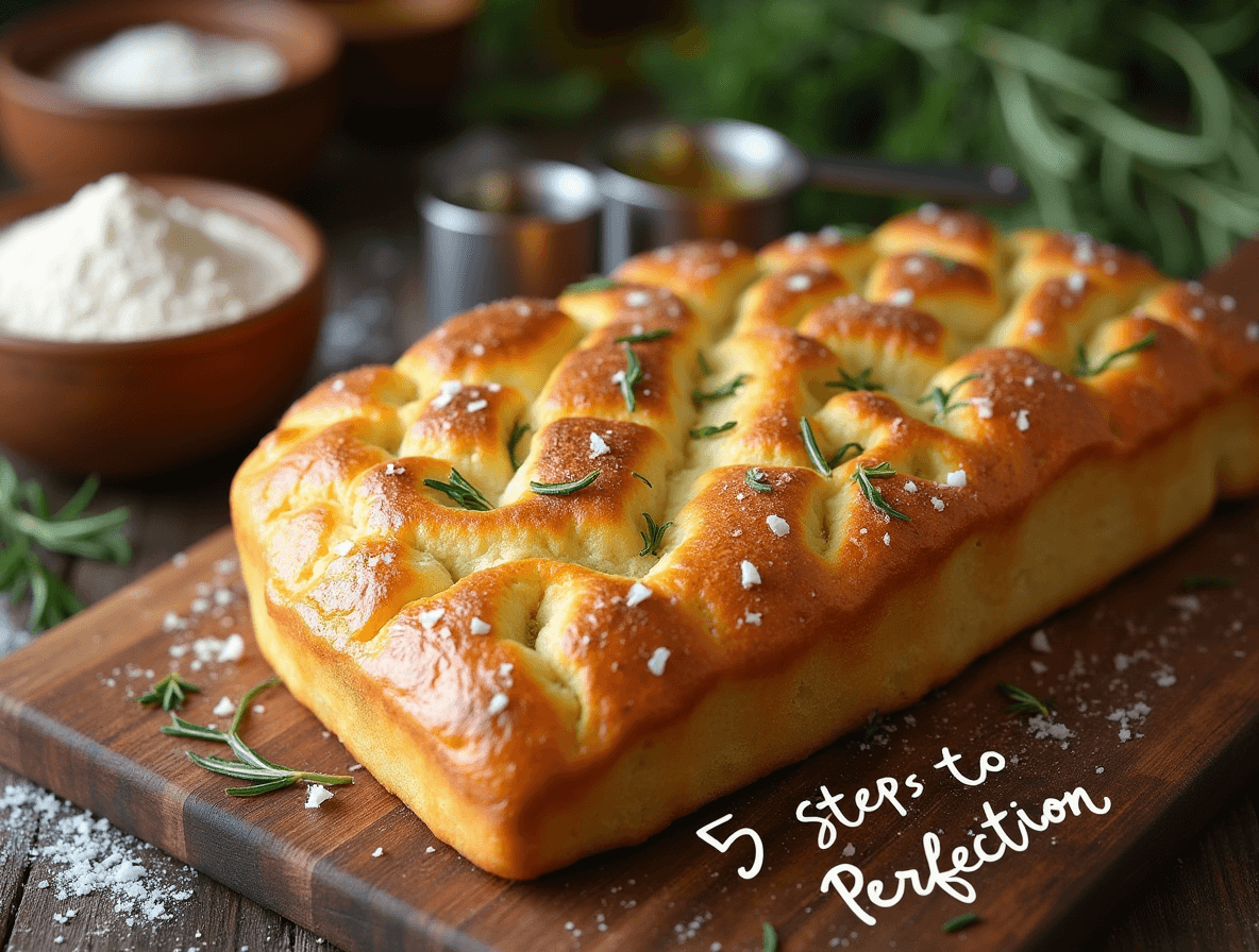 Focaccia Recetas: Cómo Hornear Pan Perfecto en 5 Pasos