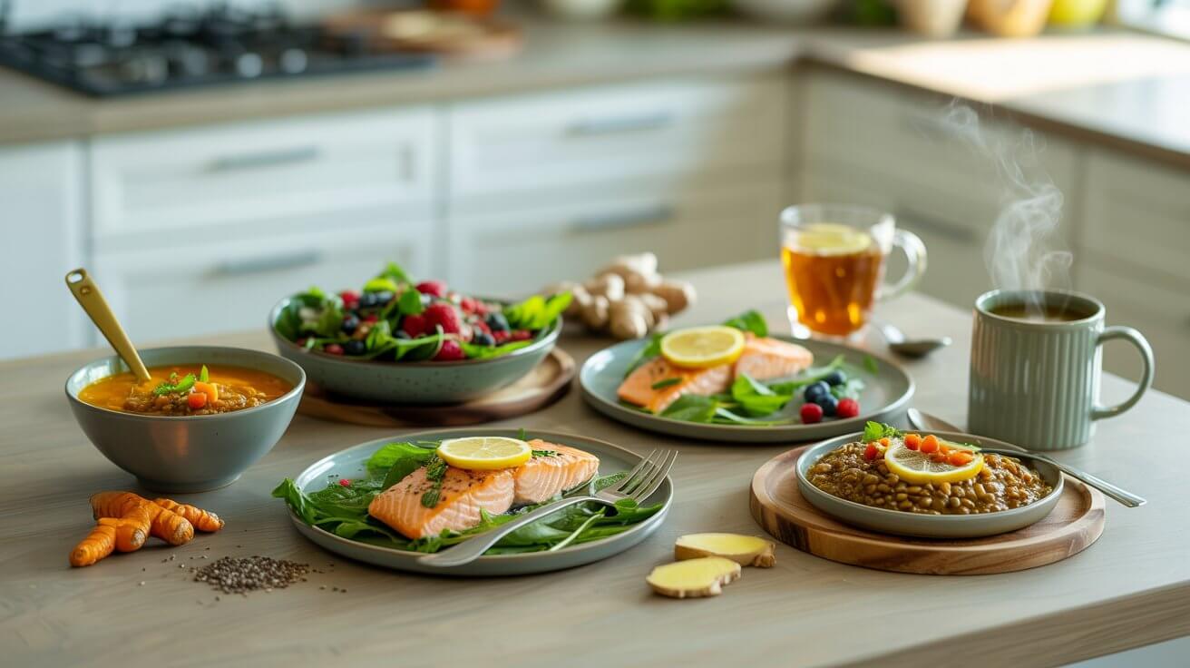 Recetas antiinflamatorias: 5 comidas rápidas que sanan